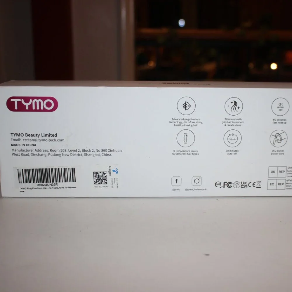 Tymo Ring Plus NEW in Box Straightening Comb +Brush, 2 hair clips, travel pouch - Picture 5 of 5